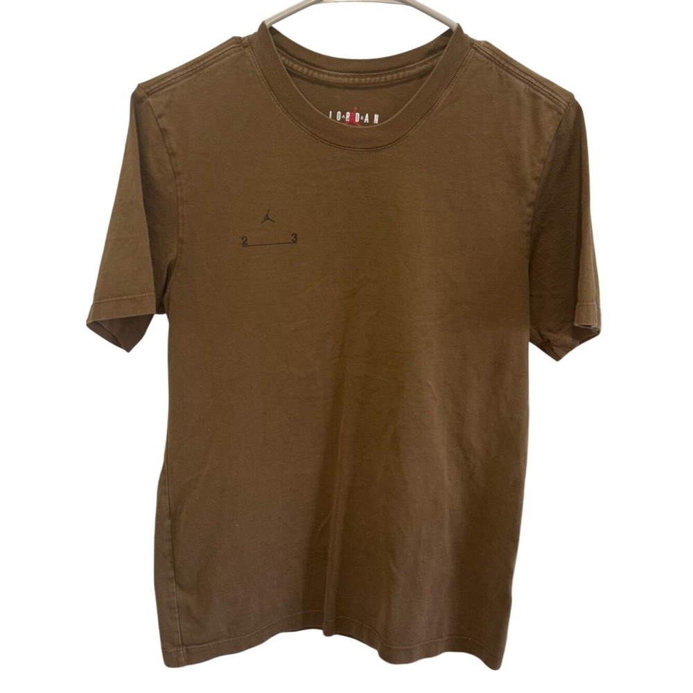 Jordan 23‎ Engineered T-Shirt Brown Short Sleeve Mens Small DV7683-259